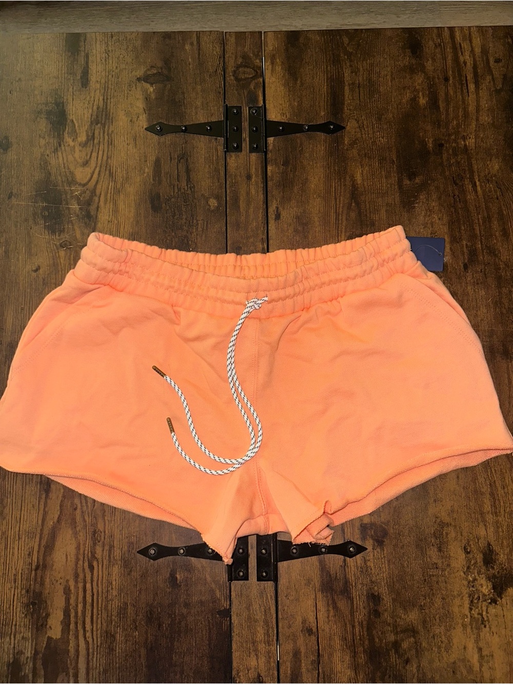Women's Peach Athletic Drawstring Shorts